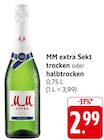 extra Sekt trocken im Angebot bei E center in Trier extra Sekt trocken Angebote von MM bei E center Trier für 2,99 €