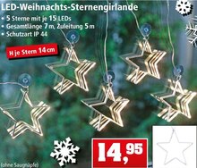 LED-Weihnachts-Sternengirlande bei Thomas Philipps in Ingolstadt LED-Weihnachts-Sternengirlande im Angebot bei Thomas Philipps Ingolstadt für 14,95 €