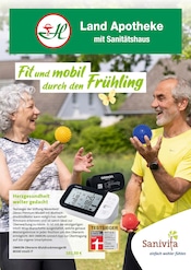 Aktueller Apotheke: Land Apotheke mit Sanitätshaus Prospekt mit Blutdruckmessgerät, "Fit und mobil durch den Frühling", Seite 1