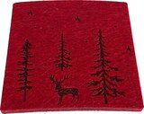 dm-drogerie markt Lippstadt - Filzuntersetzer, Hirsch & Bäume, quadratisch, rot Angebot im Prospekt Filzuntersetzer, Hirsch & Bäume, quadratisch, rot bei dm-drogerie markt im Lippstadt Prospekt für 2,75 €