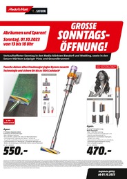 MediaMarkt Saturn Prospekt: Abräumen und Sparen!, 2 Seiten, 01.10.2023 - 01.10.2023