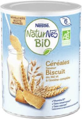 Géant Casino Le Raincy - Céréales Saveur Biscuit dès 6 mois NaturNes Bio Promo Céréales Saveur Biscuit dès 6 mois NaturNes Bio dans le catalogue Géant Casino Bio à Le Raincy