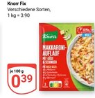 GLOBUS Reichenbach - Fix Makkaroni-Auflauf mit Käse & Schinken Angebot im Prospekt Fix Makkaroni-Auflauf mit Käse & Schinken bei GLOBUS im Reichenbach Prospekt für 0,39 €