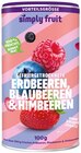 Gefriergetrocknete Erdbeeren, Blaubeere & Himbeeren Angebote von Simply Fruit bei REWE Velbert für 6,99 €