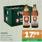 Bier im Angebot bei Getränke A-Z in Neubrandenburg Bier Angebote von SPATEN bei Getränke A-Z Neubrandenburg für 17,99 €