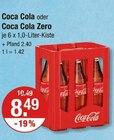 Coca Cola oder Coca Cola Zero Angebote bei V-Markt Memmingen für 8,49 €