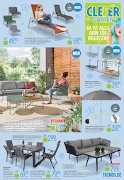Gartenliege im Trends Prospekt in Herten Aktueller Trends Prospekt mit Gartenliege, "TRENDS Spring DEALS! - 20% zusätzlich auf alle Gartenmöbel", Seite 9