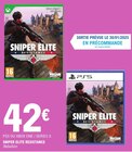 Sniper elite resistance - REBELLION en promo chez E.Leclerc Thonon-les-Bains à 42,00 €