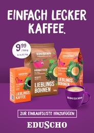 Kaffee im Eduscho Prospekt EINFACH LECKER KAFFEE. auf S. 1