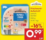 Frischwurst-Aufschnitt im Angebot bei Netto Marken-Discount in Offenburg Frischwurst-Aufschnitt Angebote von Hofmaier bei Netto Marken-Discount Offenburg für 0,99 €