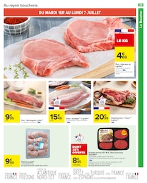 Prix et réduction Veau dans le prospectus Carrefour en cours Offre Veau dans le catalogue Carrefour du moment à la page 31