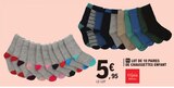 Lot de 10 paires de chaussettes enfant - TISSIAIA dans le catalogue E.Leclerc