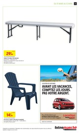 Promos Table Pliante dans le catalogue "MERVEILLEUSES PÂQUES" de Intermarché Express Table Pliante en promo dans le catalogue Intermarché Express à la page 25