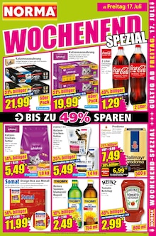 Coca Cola im aktuellen Norma Prospekt (Hilden) Coca Cola im Norma Prospekt "Mehr fürs Geld" mit 18 Seiten (Hilden)