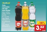 Cola, Limonaden mit oder ohne Zucker im Angebot bei Netto Marken-Discount in Fürth Cola, Limonaden mit oder ohne Zucker Angebote von StarDrink bei Netto Marken-Discount Fürth für 0,65 €
