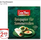 Reispapier im Angebot bei GLOBUS in Saarbrücken Reispapier Angebote von Lien Ying bei GLOBUS Saarbrücken für 2,49 €