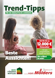 Mölders Baucentrum Prospekt für Uelzen mit 7 Seiten Mölders Baucentrum Prospekt für Uelzen: "Trend-Tipps für die energetische Sanierung", 7 Seiten, 09.05.2025 - 18.05.2025