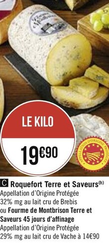 Géant Casino Nogent-sur-Marne - Roquefort Promo Roquefort dans le catalogue Géant Casino "Priorité aux promos" à Nogent-sur-Marne