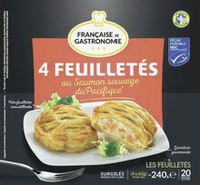 Géant Casino Gonesse - Feuilletés au saumon sauvage du Pacifique surgelés Promo Feuilletés au saumon sauvage du Pacifique surgelés dans le catalogue Géant Casino "Joyeuses Pâques" à Gonesse