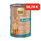Promo SELECT GOLD Acceptance Boîtes de Pâtée Chat Senior Poulet, Foie et Saumon 6x400 g à 18,74 € dans le catalogue Maxi Zoo à Neuville-en-Ferrain
