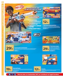 Prix et réduction Nerf dans le prospectus Carrefour en cours Offre Nerf dans le catalogue Carrefour du moment à la page 52