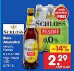 Biere Alkoholfrei im Angebot bei Netto Marken-Discount in Spremberg Biere Alkoholfrei Angebote von Schloss bei Netto Marken-Discount Spremberg für 2,29 €