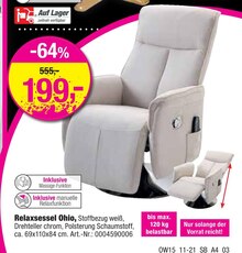 Relaxsessel Ohio Angebot in Philippsthal (Werra) im aktuellen Prospekt bei Opti-Wohnwelt in Philippsthal (Werra)