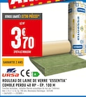 ROULEAU DE LAINE DE VERRE "ESSENTIA" COMBLE PERDU 40 RP - ÉP. 100 M - URSA en promo chez Brico Cash Niort à 3,70 €
