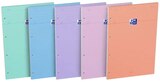 Oxford - Bloc notes perforé 21 x 31,5 cm - 160 pages - petits carreaux - disponible dans différentes couleurs Pastel - Oxford - Bureau Vallée à Joué-lès-Tours Oxford - Bloc notes perforé 21 x 31,5 cm - 160 pages - petits carreaux - disponible dans différentes couleurs Pastel - Oxford en promo chez Bureau Vallée Joué-lès-Tours à 4,99 €