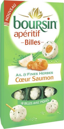 Géant Casino Gometz-le-Châtel - BOURSIN Apéritif Billes ail & fines herbes coeur saumon 36,5% M.G. Promo BOURSIN Apéritif Billes ail & fines herbes coeur saumon 36,5% M.G. dans le catalogue Géant Casino "Joyeuses Pâques" à Gometz-le-Châtel