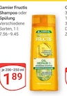Shampoo oder Spülung im Angebot bei GLOBUS in Wiesbaden Shampoo oder Spülung Angebote von Garnier Fructis bei GLOBUS Wiesbaden für 1,89 €