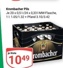Pils Angebote von Krombacher bei GLOBUS Kaiserslautern für 10,49 €