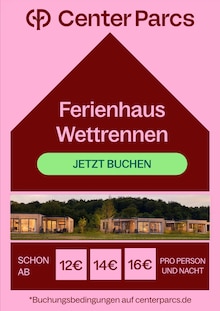 Reis im Center Parcs Prospekt "Ferienhaus Wettrennen" mit 1 Seiten (Berlin)