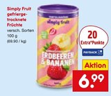 gefriergetrocknete Früchte im Netto Marken-Discount Prospekt gefriergetrocknete Früchte von Simply Fruit im aktuellen Netto Marken-Discount Prospekt für 6,99 €