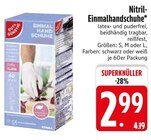 Nitril-Einmalhandschuhe im EDEKA Prospekt Nitril-Einmalhandschuhe von im aktuellen EDEKA Prospekt für 2,99 €