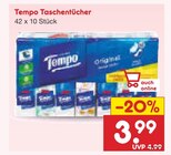 Taschentücher Angebote von Tempo bei Netto Marken-Discount Gera für 3,99 €