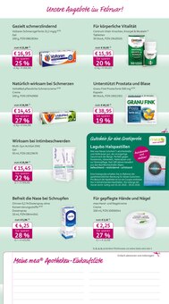 Schmerzgel im mea - meine apotheke Prospekt "Unsere Februar-Angebote" mit 4 Seiten (Dresden)