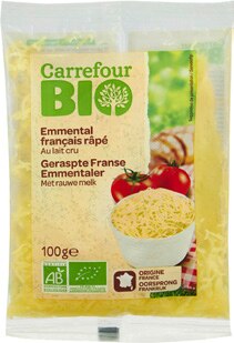 Carrefour Puteaux - Emmental râpé CARREFOUR BIO Promo Emmental râpé CARREFOUR BIO dans le catalogue Carrefour "Manger mieux moins cher !" à Puteaux