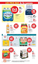Promos Eau Minérale dans le catalogue "Super U" de Super U Eau Minérale en promo dans le catalogue Super U à la page 26