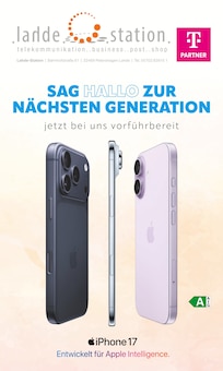 lahde Station Prospekt SAG HALLO ZUR NÄCHSTEN GENERATION mit 8 Seiten