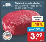 Filetsteak vom Jungbullen von Gut Ponholz im aktuellen Netto Marken-Discount Prospekt für 3,69 €