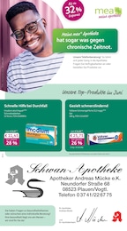 Apotheken Prospekt von mea - meine apotheke in Plauen Aktueller mea - meine apotheke Apotheken Prospekt für Plauen: Unsere Juni-Angebote mit 4} Seiten, 01.06.2026 - 30.06.2026
