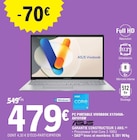 PC Portable Vivobook X1704VA-AU1018W - ASUS en promo chez E.Leclerc PC Portable Vivobook X1704VA-AU1018W - ASUS dans le catalogue E.Leclerc
