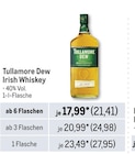 Irish Whiskey Angebote von Tullamore Dew bei Metro Magdeburg für 21,41 €