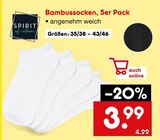 Bambussocken Angebote von SPIRIT of colours bei Netto Marken-Discount Pforzheim für 3,99 €