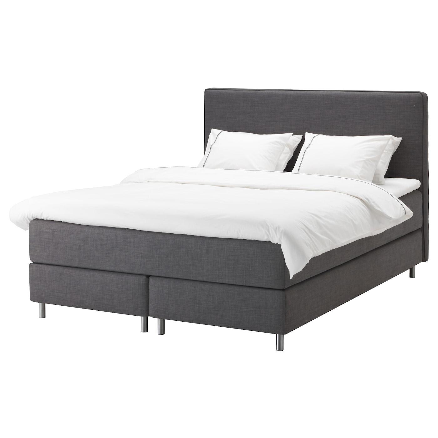 IKEA Seligweiler - Boxspringbett Vatneström mittelfest/Tistedal dunkelgrau 180x200 cm Boxspringbett Vatneström mittelfest/Tistedal dunkelgrau 180x200 cm Angebot bei IKEA Seligweiler im Prospekt Musik oder Kunst? Beides!
