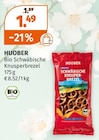 Bio Schwäbische Knusperbrezel im Müller Prospekt Bio Schwäbische Knusperbrezel von Huober im aktuellen Müller Prospekt für 1,49 €