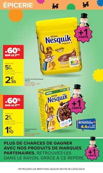 Promotion Nesquik dans le prospectus Carrefour, valable du 29/09/2026 au 12/10/2026 Promo Nesquik dans le catalogue Carrefour du moment à la page 44
