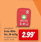 Erste-Hilfe-Set, 38-teilig von sensiplast für 2,99 € bei Lidl im Angebot Erste-Hilfe-Set, 38-teilig von sensiplast im aktuellen Lidl Prospekt