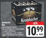 Aktuelle Krombacher Angebote bei EDEKA in Amberg Aktuelles Bier Angebot bei EDEKA in Amberg ab 10,99 €